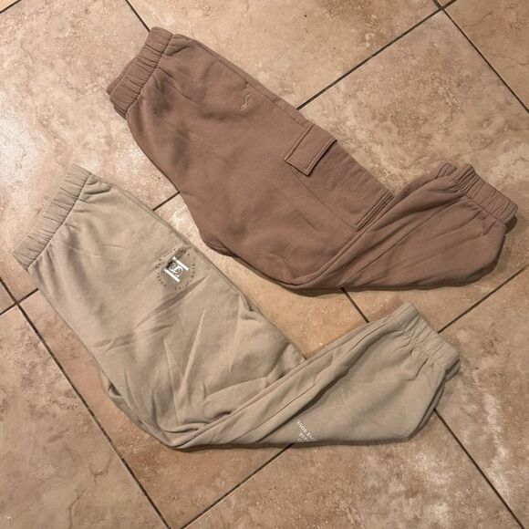 Hollister-co Women's Tan and Brown Joggers-tracksuits - Picture 1 of 7